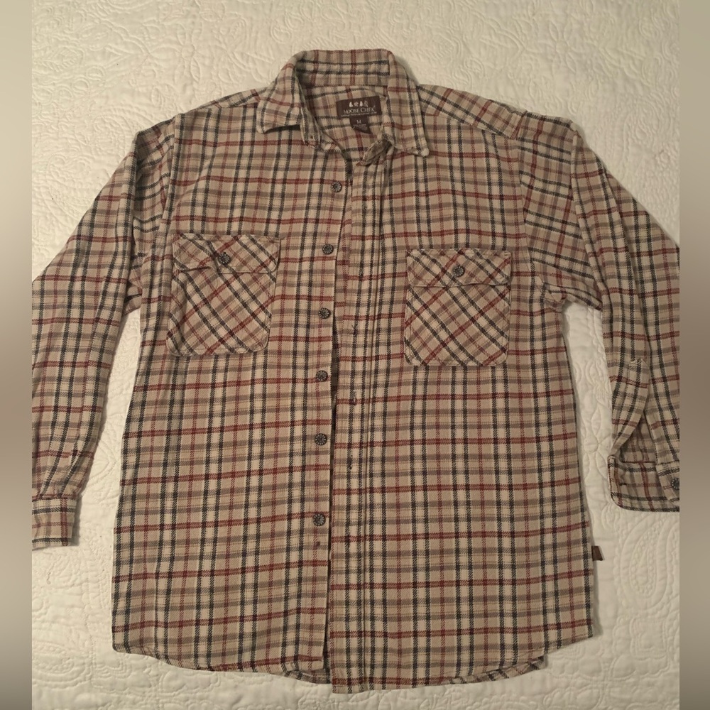 Mens L/S Flannel button down shirt by Moose Creek  Size M